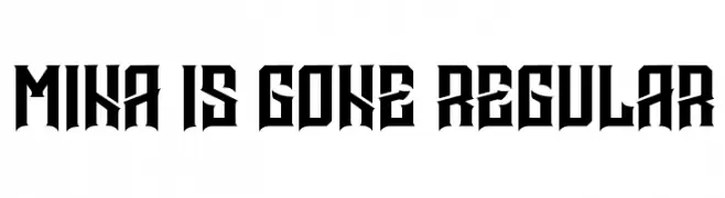 Mina is gone Regular  font caratteri gratis