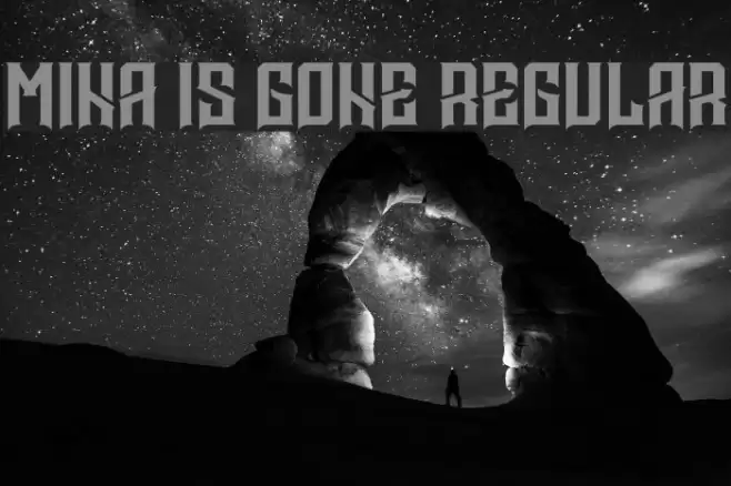 Mina is gone Regular Font examples
