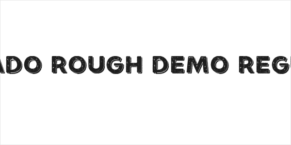 Minado Rough Demo Regular Logo