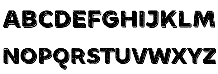 Minado Rough Demo Regular Font LOWERCASE