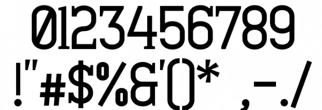 Minaeff Ect Bold Font OTHER CHARS