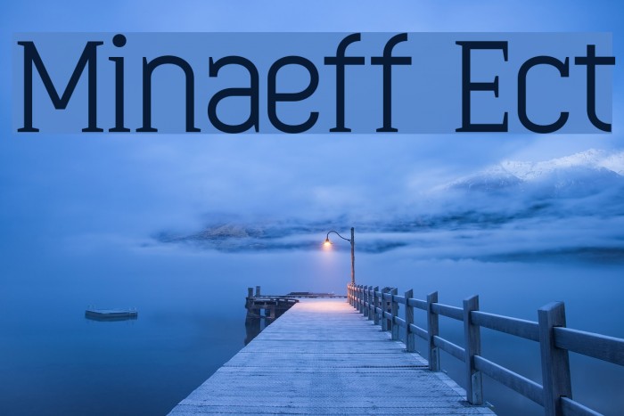 Minaeff Ect Font examples