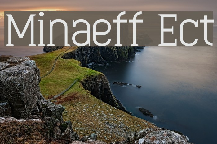 Minaeff Ect Font examples