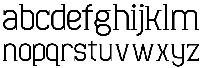 Minaeff Ect Font LOWERCASE