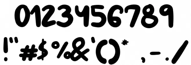 Minako Regular Font OTHER CHARS