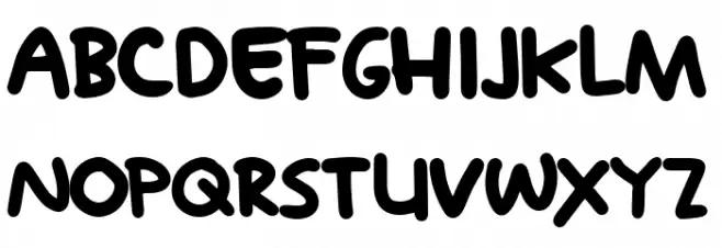 Minako Regular Font Litere mari
