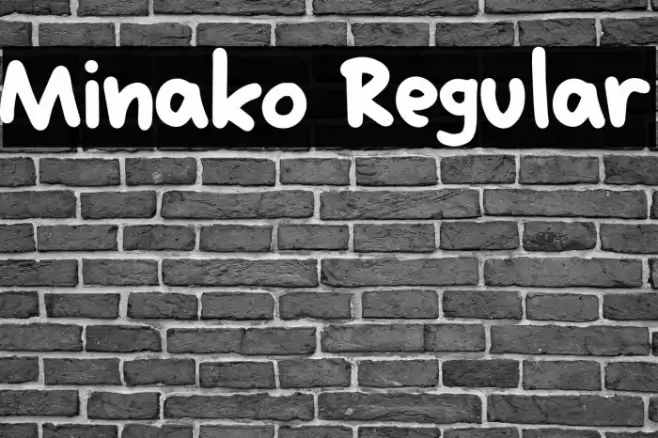 Minako Regular Font examples