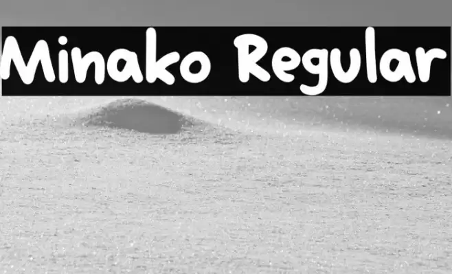 Minako Regular Font examples