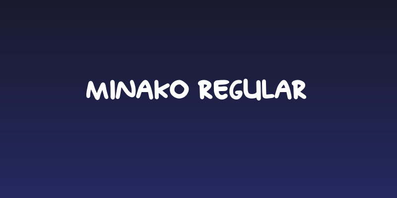Minako Regular Social Header