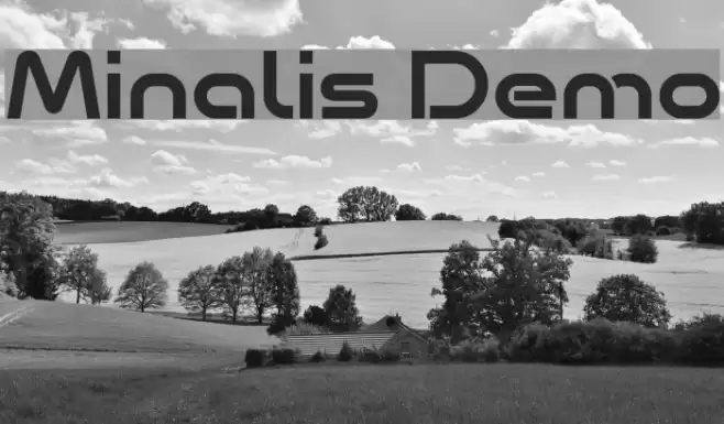 Minalis Demo Font examples