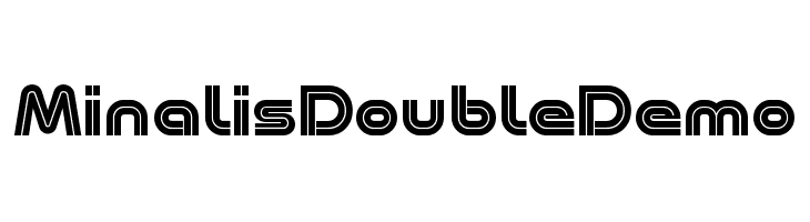 Minalis Double Demo  Скачать бесплатные шрифты