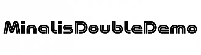 Minalis Double Demo  Frei Schriftart Herunterladen