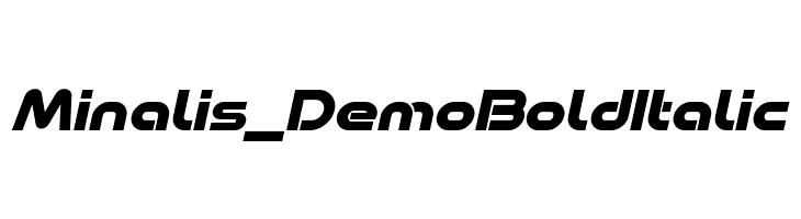 Minalis_Demo Bold Italic  Descarca Fonturi Gratis