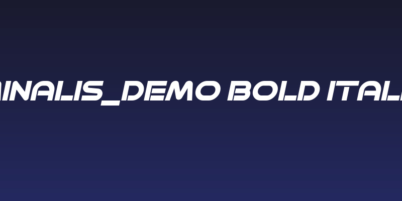 Minalis_Demo Bold Italic Social Header