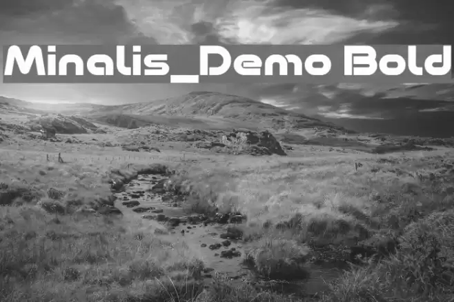 Minalis_Demo Bold Font examples
