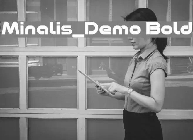 Minalis_Demo Bold Font examples