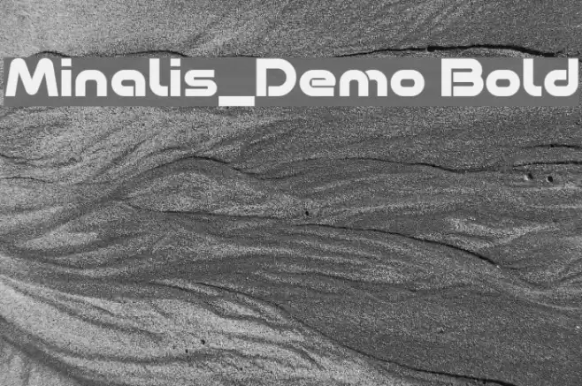 Minalis_Demo Bold Font examples