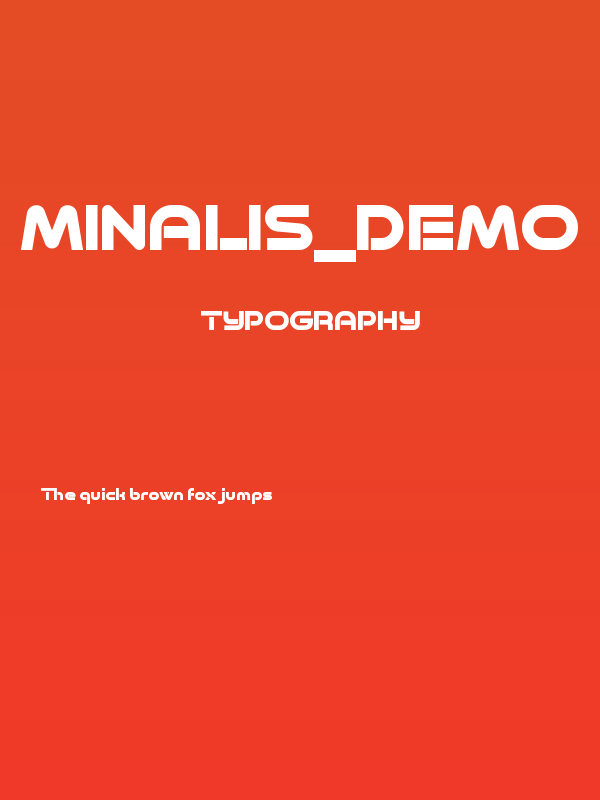 Minalis_Demo Bold Poster