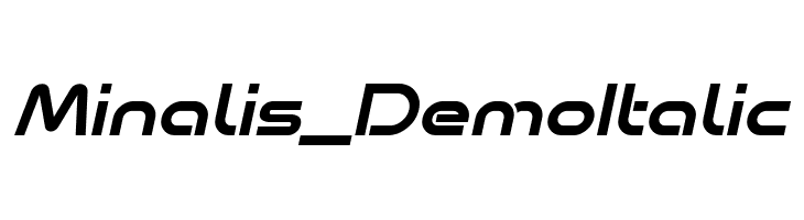Minalis_Demo Italic  Fuentes Gratis Descargar