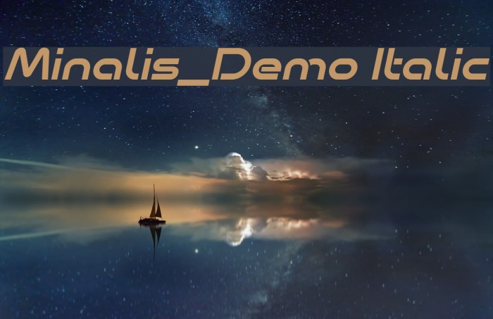 Minalis_Demo Italic Example 1