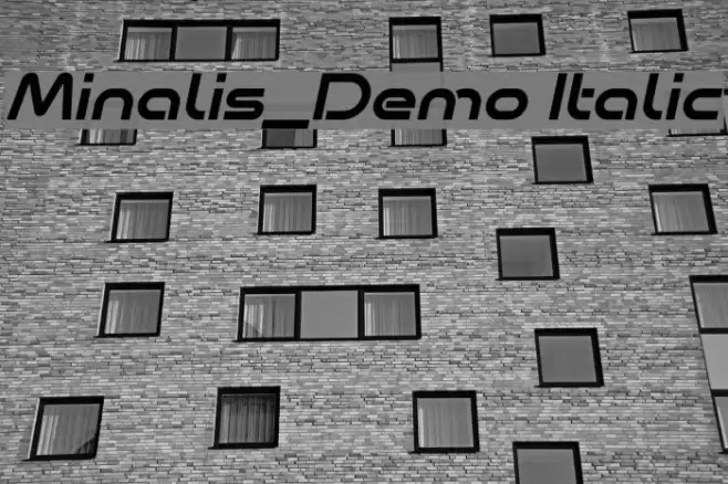 Minalis_Demo Italic Font examples