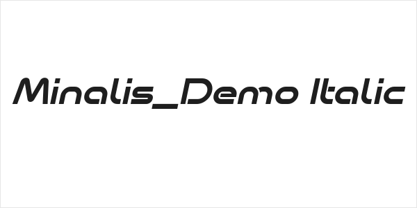 Minalis_Demo Italic Logo