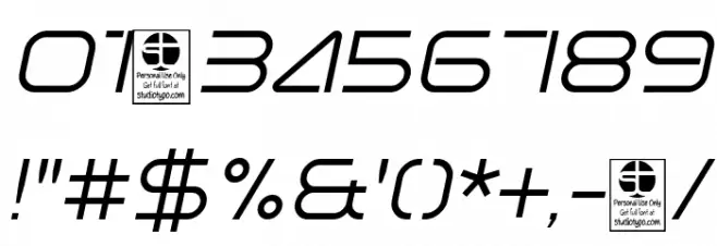 Minalis_Demo Light Italic Font OTHER CHARS