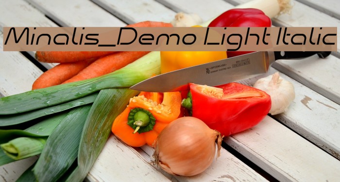 Minalis_Demo Light Italic Example 1