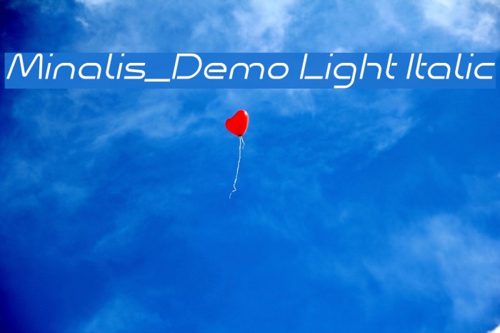 Minalis_Demo Light Italic Example 2