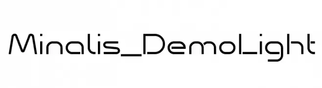 Minalis_Demo Light  免费字体下载