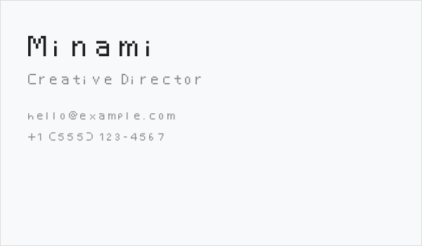 Minami Business Card