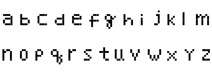 Minami Font LOWERCASE