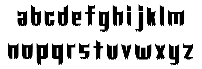 Minangkabau Regular Font LOWERCASE