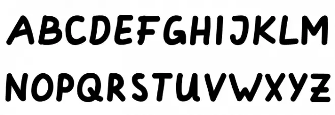 Minasans Schriftart Groß