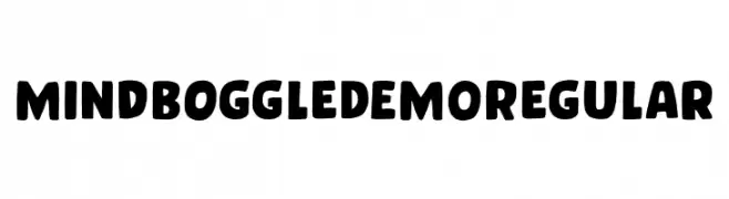 Mind Boggle DEMO Regular  Frei Schriftart Herunterladen