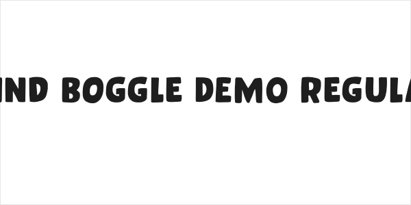 Mind Boggle DEMO Regular Logo