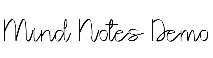 Mind Notes Demo  フリーフォントのダウンロード