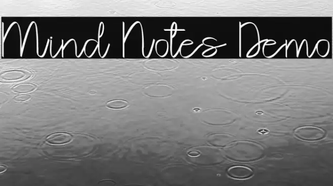 Mind Notes Demo Font examples