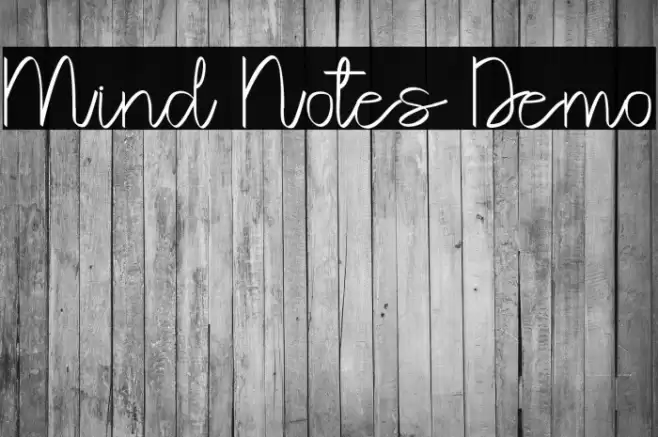 Mind Notes Demo Font examples