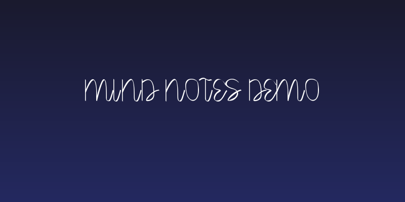 Mind Notes Demo Social Header