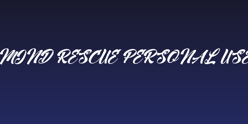 Mind Rescue Personal Use  Social Header