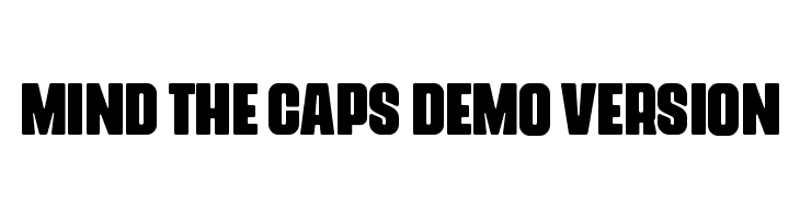 Mind The Caps DEMO VERSION  font caratteri gratis