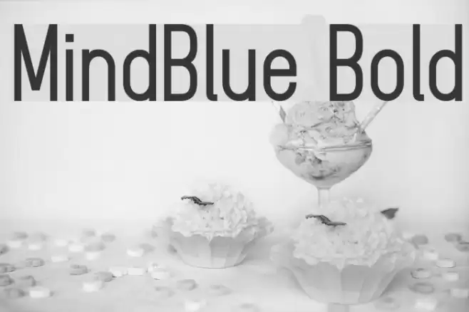 MindBlue Bold Font examples