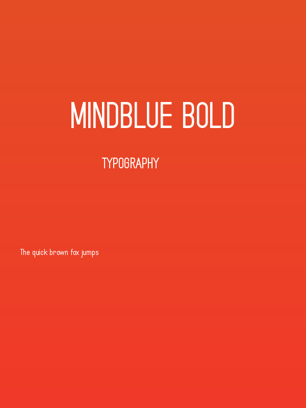 MindBlue Bold Poster