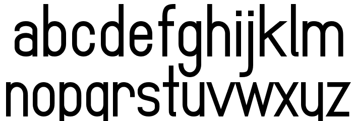 MindBlue Bold Font LOWERCASE