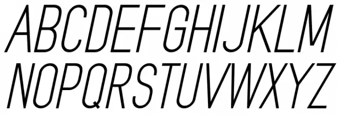 MindBlue Italic Schriftart Groß