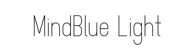 MindBlue Light Font