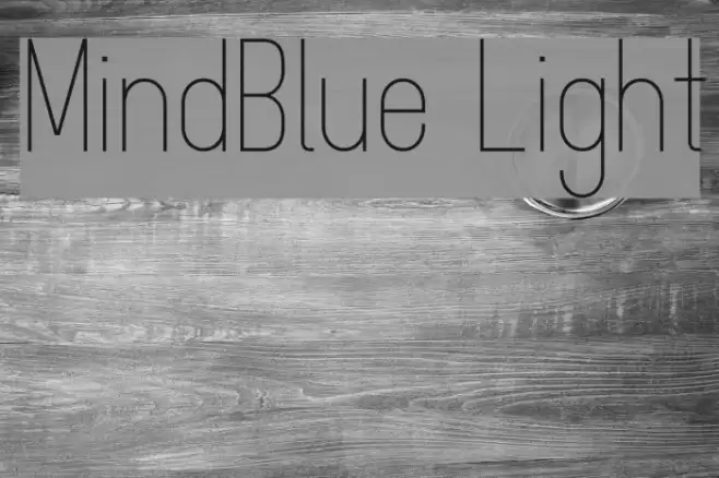 MindBlue Light Font examples