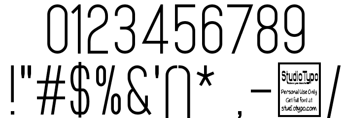 MindBlue Font OTHER CHARS