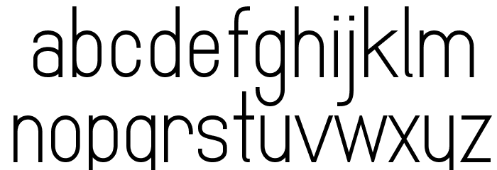 MindBlue Font LOWERCASE